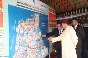 SM le Roi lance les travaux du barrage Oued Martil, aux environs de Tétouan